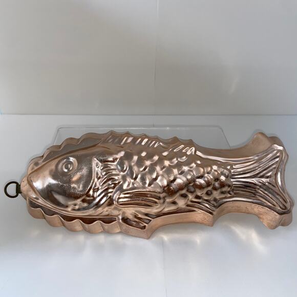 Vintage Fish Copper Mold Tin Samarius Shelton Conn. 12.5" American Made - Picture 1 of 4